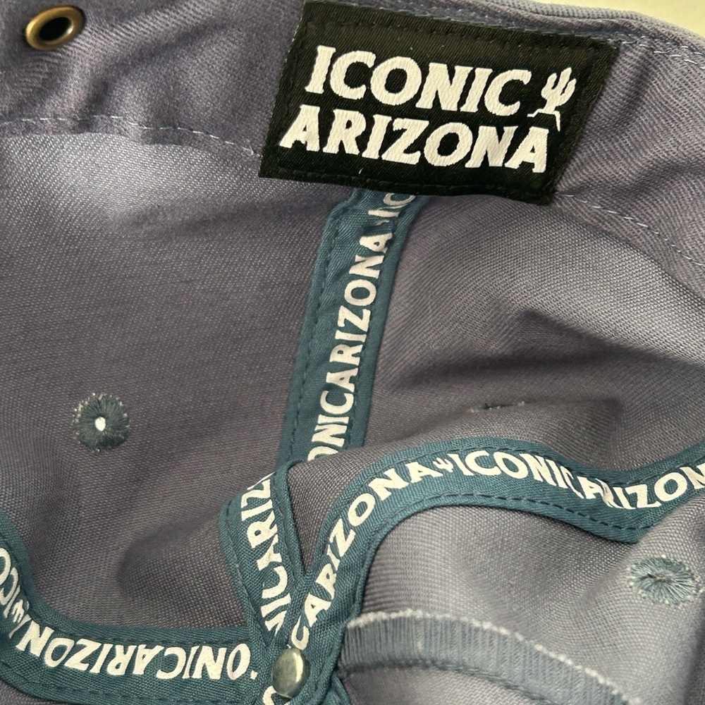Iconic Arizona Leather Strapback Adjustable Roadrunner Cap - Picture 5 of 7